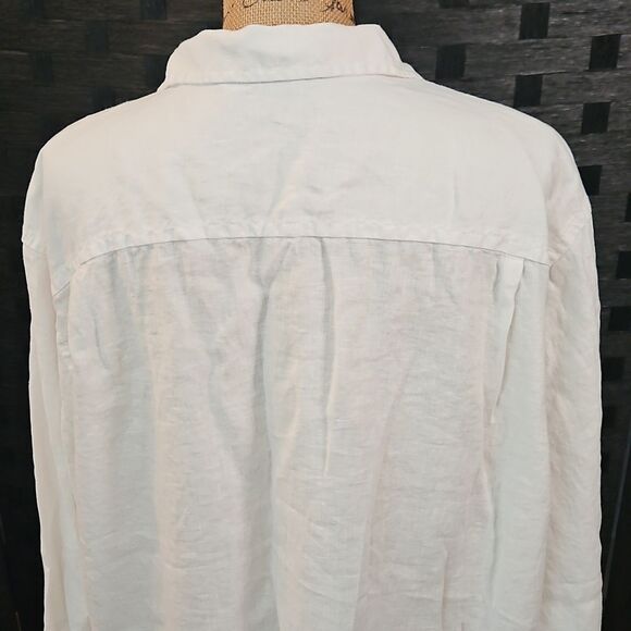 Men's Tommy Bahama White 100% Linen Shirt Size XXL - Picture 5 of 11